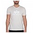 [해외]알파 인더스트리 Basic 반팔 티셔츠 138019521 Jet Stream White / White