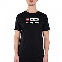[해외]알파 인더스트리 Block-로고 반팔 티셔츠 138020418 Black