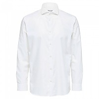 [해외]SELECTED Ethan Cut Away Slim 긴팔 셔츠 138345006 Bright White