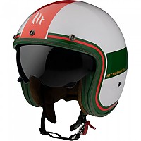 [해외]MT 헬멧 Le Mans 2 SV Tant 오픈 페이스 헬멧 9138277666 Gloss Pearl / Red / Green
