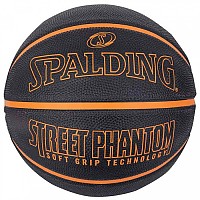 [해외]스팔딩 Street Phantom Soft Grip Technology Basketball Ball 3138357417 Black / Orange