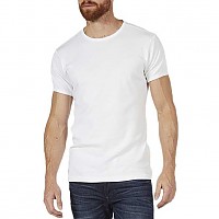 [해외]PETROL INDUSTRIES Ribbed 넥 반팔 티셔츠 9136995279 Bright White