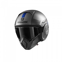 [해외]샤크 Street Drak 컨버터블 헬멧 9138384260 Anthracite / Chrome /Blue