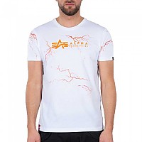 [해외]알파 인더스트리 라이트ning 올 Over Print 티셔츠 138400862 White / Orange