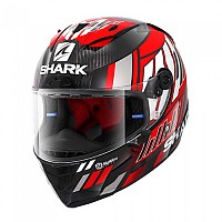 [해외]샤크 Race R 프로 Carbon 풀페이스 헬멧 9138384198 Carbon / Red / White
