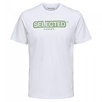 [해외]SELECTED Regular Daniel 반팔 티셔츠 138594001 Bright White / Print Loden Frost Logo