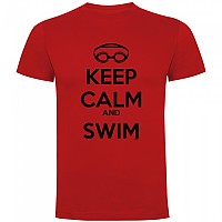 [해외]KRUSKIS 반팔 티셔츠 Keep Calm And Swim 6137539146 Red