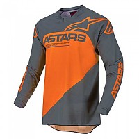 [해외]알파인스타 Racer Supermatic Long Sleeve T-Shirt 9138237611 Anthracite / Orange