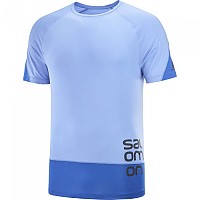 [해외]살로몬 Cross Run Graphic 반팔 티셔츠 4138519604 Provence / Nautical Blue