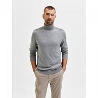 [해외]SELECTED 롤넥 스웨터 Berg 138687527 Medium Grey Melange
