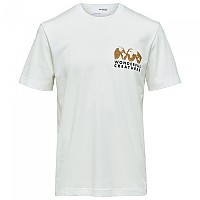 [해외]SELECTED Relaxed Joey 반팔 티셔츠 138594013 Snow White / Print Tiger