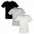 [해외]라코스테 팩 반팔 티셔츠 잠옷 TH3451-00 3 단위 138617626 White / Argent Chine / Black