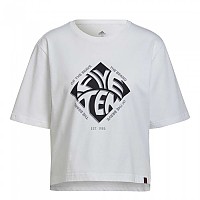 [해외]파이브텐 Crop 반팔 티셔츠 4138430123 White / White