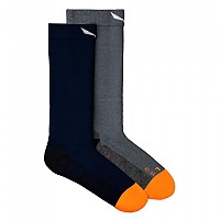 [해외]살레와 MTN Trainer Long Socks 4138564846 Navy Blazer / Grey Melange / Fluo Orange