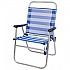 [해외]AKTIVE 고정 접이식 의자 알루미늄 56x50x88 cm 6138069112 White / Blue