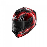 [해외]샤크 스파르탄 GT Full Face Helmet 9138384245 Black / Chrome /Red