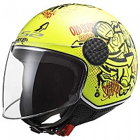 [해외]LS2 OF558 Sphere Lux Skater 오픈 페이스 헬멧 9138387774 Hi Vis Yellow