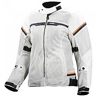 [해외]LS2 Textil 재킷 Riva 9138212663 Light Grey / High Vis Orange