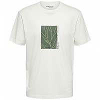 [해외]SELECTED Relaxed Rob 반팔 티셔츠 138594015 Bright White / Print Green Print