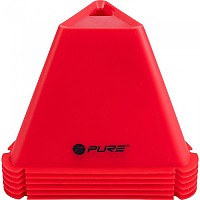 [해외]PURE2IMPROVE 콘 훈련 Triangle 15 Cm 6 단위 3138405725 Red