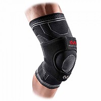 [해외]맥데이비드 무릎 보호대 Elite Engineered Elastic Knee Support With Dual Wrap And Stays 12137100122 Black