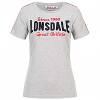 [해외]LONSDALE Creggan 반팔 티셔츠 138795041 Marl Grey / Navy / Red