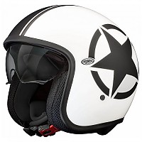 [해외]프리미어  헬멧 Vintage Evo Star 8 BM 오픈 페이스 헬멧 9138713084 White / Black