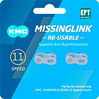 [해외]KMC 체인 링크 MissingLink 11s 2 단위 1138349830 Silver