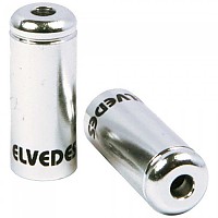 [해외]ELVEDES 알루미늄 브레이크 실드 페룰 Ø5.0 mm 10 단위 1138694392 Silver