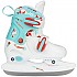 [해외]NIJDAM 하드 부팅 조정 가능한 피겨 스케이팅 아이스 스케이트 소녀 14138321591 White / Blue / Red