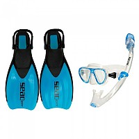 [해외]SEACSUB Tris Sprint Dry Kids 스노클 키트 10138890037 Clear / Blue