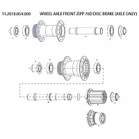 [해외]스램 Front Wheel Axle 76D Disc Brake 1137670882 Black