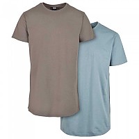 [해외]URBAN CLASSICS Pre-Pack Shaped 롱 반팔 티셔츠 2 단위 138937333 Asphalt / Dusty Blue