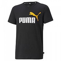 [해외]푸마 티셔츠 Essentials+ 2 Col 로고 15139002439 Puma Black / Tangarine