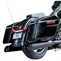 [해외]S&S CYCLE MK45Cl -16Fl Harley Davidson FLHR 1340 로드 King 22 Ref:550-1016 슬립온 머플러 9139170772 Black