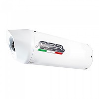 [해외]GPR EXHAUST SYSTEMS 공인 타원형 머플러 Albus Evo4 CF Moto 400 NK 19-20 Ref:CF.5.CAT.ALB 9139185178 White Glossy
