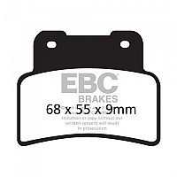 [해외]EBC 소결 브레이크 패드 SFA-HH Series SFA432HH 9138828163 Black