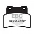 [해외]EBC 소결 브레이크 패드 SFA-HH Series SFA432HH 9138828163 Black