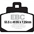 [해외]EBC 소결 브레이크 패드 SFA-HH Series SFA681HH 9138828172 Black