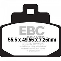 [해외]EBC 브레이크 패드 SFA-Series Organic Scooter SFA681 9138828190 Black