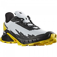[해외]살로몬 Alphacross 4 Trail Running Shoes 4138945400 White / Black / Empire Yellow