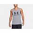 [해외]언더아머 Sportstyle 로고 민소매 티셔츠 6138979721 Grey / Black / Grey