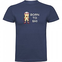 [해외]KRUSKIS 반팔 티셔츠 Born To 스키 5139291788 Denim Blue