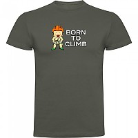 [해외]KRUSKIS Born To Climb 반팔 티셔츠 4139291742 Dark Army Green