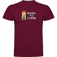 [해외]KRUSKIS Born To Climb 반팔 티셔츠 4139291743 Dark Red