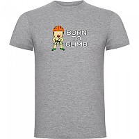 [해외]KRUSKIS Born To Climb 반팔 티셔츠 4139291745 Heather Grey