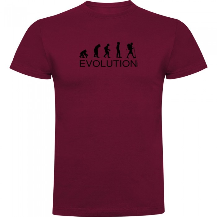 [해외]KRUSKIS Evolution 하이킹 반팔 티셔츠 4139292023 Dark Red