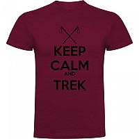 [해외]KRUSKIS Keep Calm And Trek 반팔 티셔츠 4139292467 Dark Red