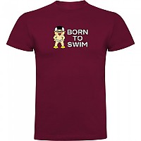 [해외]KRUSKIS 반팔 티셔츠 Born To Swim 6139291807 Dark Red