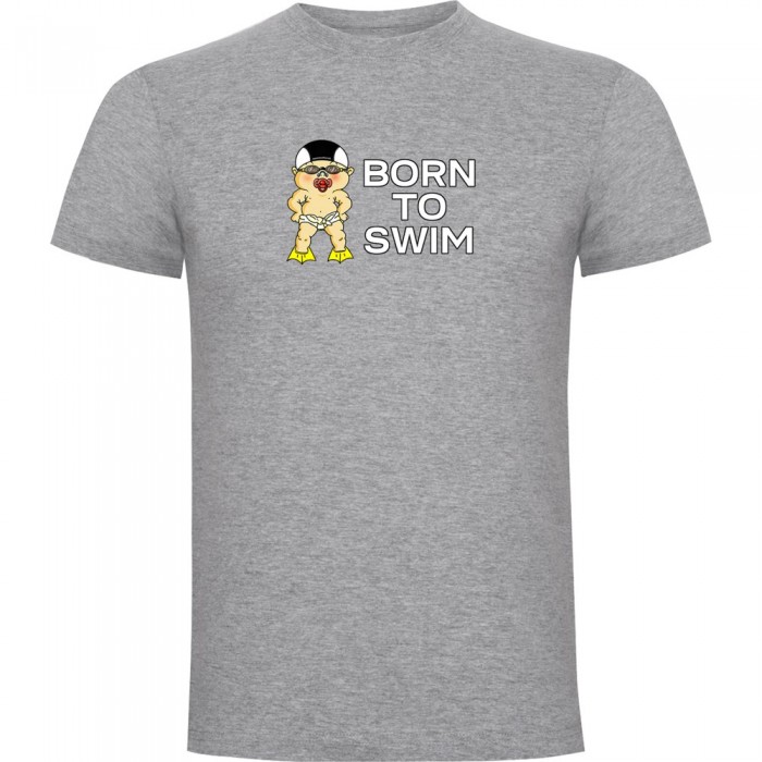 [해외]KRUSKIS Born To Swim 반팔 티셔츠 6139291809 Heather Grey
